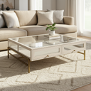 Mercana Arelius 43.5" x 43.5" x 15" Coffee Table