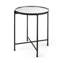 Mercana Samantha 19.7" x 19.7" x 24.2" Mirrored Glass Side Table