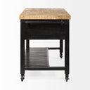 Mercana Columbia 62" x 28" x 36" Solid Wood Kitchen Island