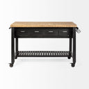 Mercana Columbia 62" x 28" x 36" Solid Wood Kitchen Island