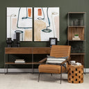 Mercana Morris 20" x 15" x 71" Solid Wood Wall Shelf