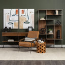 Mercana Morris 47.3" x 15" x 75.5" Solid Wood Wall Shelf