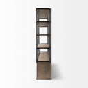 Mercana Braxton 81.5" x 18.5" x 90" Solid Wood Wall Shelf