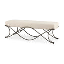 Mercana Ayla 55" x 19.8" x 20.5" Metal Bench