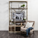 Mercana Brodie 57" x 20.5" x 94" Iron Wall Shelf