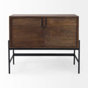 Mercana Glenn 37.5" x 16" x 30" Iron,Solid Wood Accent Cabinet