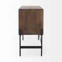 Mercana Glenn 37.5" x 16" x 30" Iron,Solid Wood Accent Cabinet