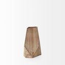 Mercana Allen 10.6" x 6.3" x 11.3" Solid Wood Vase