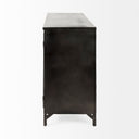 Mercana Poppy 40.3" x 16" x 33" Glass,Iron Accent Cabinet