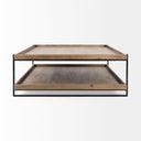 Mercana Trey 48" x 46" x 17" Solid Wood Coffee Table