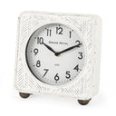 Mercana Karl 8" x 2.8" x 8.8" Metal Table Clock