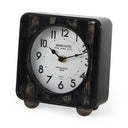 Mercana Karl 6" x 3" x 6.8" Metal Table Clock