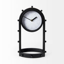 Mercana Marian 7.5" x 5.7" x 13" Metal Table Clock