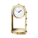 Mercana Marian 7.5" x 5.7" x 13" Metal Table Clock