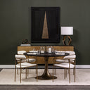 Mercana Parker 21.5" x 21.1" x 28.7" Metal Dining Chair