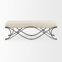 Mercana Ayla 55" x 19.8" x 20.5" Metal Bench