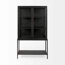 Mercana Arelius 36" x 18.8" x 63" Solid Wood Display Cabinet