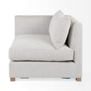 Mercana Valence 37.8" x 38.6" x 28.3" Wood Corner Sectional