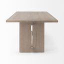 Mercana Aida 84" x 42" x 30" Solid Wood Dining Table