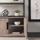 Mercana Braxton 41.5" x 18.5" x 90" Solid Wood Wall Shelf