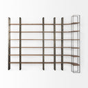 Mercana Taunton 80" x 10.5" x 90" Solid Wood Wall Shelf