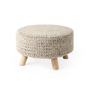Mercana Bina 24" x 24" x 14" Wool Ottoman