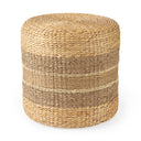 Mercana Maya 17.7" x 17.7" x 17.7" Seagrass Pouf - Round