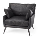 Mercana Cochrane 34.5" x 33" x 32.5" Leather Side Chair