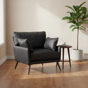 Mercana Cochrane 34.5" x 33" x 32.5" Leather Side Chair