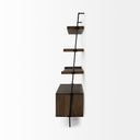 Mercana Grace 37.5" x 20" x 82" Solid Wood Wall Shelf