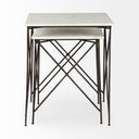 Mercana Lorlei 20" x 20" x 24" Stone Side Table