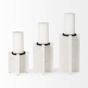 Mercana Sophia 5.5" x 3.5" x 10.5" Marble Candle Holder