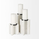 Mercana Sophia 5.5" x 3.5" x 10.5" Marble Candle Holder