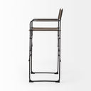 Mercana Direttore 19.3" x 20" x 44.3" Metal Stool