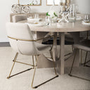Mercana Sawyer 22.4" x 24.8" x 34.6" Metal Dining Chair