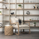 Mercana Taunton 80" x 10.5" x 90" Solid Wood Wall Shelf