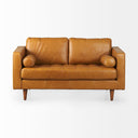 Mercana Svend 65" x 37.8" x 34.7" Genuine Leather Love Seat