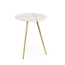 Mercana Vivienne 16" x 16" x 19" Marble Side Table