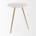 Mercana Vivienne 18" x 18" x 23" Marble Side Table