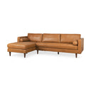 Mercana Svend 75.2" x 37.8" x 33.9" Solid Wood Sectional Sofa