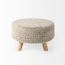Mercana Bina 24" x 24" x 14" Wool Ottoman