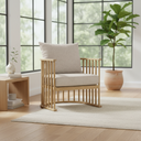 Mercana Kopari 30.1" x 30.5" x 37.2" Solid Wood Side Chair