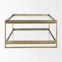 Mercana Trey 56" x 32" x 17" Glass Coffee Table