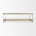 Mercana Trey 56" x 32" x 17" Glass Coffee Table