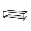 Mercana Trey 32" x 10" x 56" Glass Coffee Table