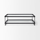 Mercana Trey 32" x 10" x 56" Glass Coffee Table