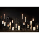 Mercana Omega 4.8" x 4.8" x 17.3" Glass Candle Holder