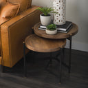 Mercana Marquisa 22.5" x 22.5" x 20.8" Solid Wood Side Table