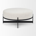 Mercana Amelia 35.8" x 35.8" x 15" Metal Ottoman