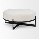 Mercana Amelia 35.8" x 35.8" x 15" Metal Ottoman